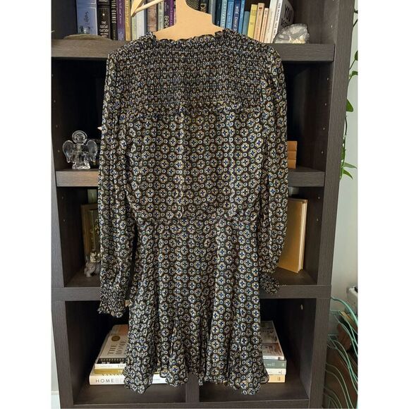 NWT Veronica Beard Long Sleeve Lined Boho‎ Sacchi Token Dress Size 6 $498 MSRP - Picture 3 of 8